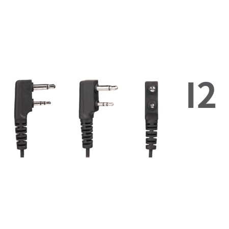 Adaptér VOX/PTT pro radiostanice Icom s konektorem I2 (Icom, Midland 3.5/2.5 mm jack, rohový)
