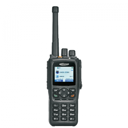 Kirisun DP990, 400-470 MHz, DMR, 1024 kanálů, 4 W, IP68, GNSS, BT, AES 256