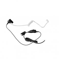 Sluchátko do ucha s transparentním zvukovodem (security), in-line mikrofon s PTT pro DP4000