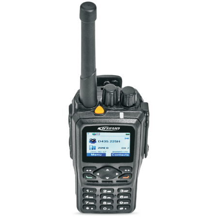 Kirisun DP990, 136-174 MHz, DMR, 1024 kanálů, 5 W, IP68, GNSS, BT, AES 256