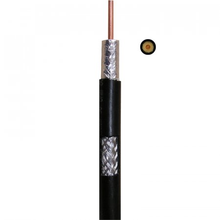 RLF 10 Koaxialní kabel 10.3 mm, 50 Ohm, nízkoútlumový, Al folie+Al oplet