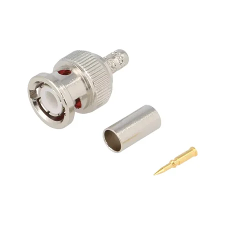 BNC samec pro kabel 6 mm, krimpovací, precizní provedení